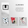 ELMOWO - Edelstahl Handtuchring ohne Bohren in schwarz - Produktbild-Vorschau 3