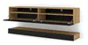 TV Lowboard Duo 160 cm závesný Artisan dub / čierny mat bez Náhľad obrázku produktu 2
