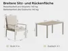 MeXo Gartenmöbel Set Aluminium 5-tlg. Garten Essgruppe für Produktbild-Vorschau 3