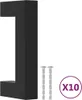 vidaXL Nábytkové úchyty 10 ks čierne 64 mm nerezová oceľ Náhľad obrázku produktu 9
