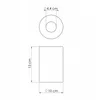 LUXOLAR Glasschirm E27 Graphit Transparent Ombre Zylinder Produktbild-Vorschau 6