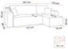Ecksofa PRESTIGE L, mit Schlaffunktion und Bettkasten, Poso Produktbild-Vorschau 7