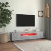 A modern living room with a TV stand, TV, plant, and rug. Anteprima dell’immagine prodotto