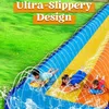 Aufblasbare Dreifach-Wasserrutsche 6,85 m mit 3 Bodyboards Produktbild-Vorschau 5