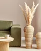 BELIANI Vase décoratif en rotin blanc et beige 36 cm style Voir les images du produit 4