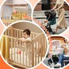 Gehäkelte Kinderwagenkette aus Holz,Baby Mobile mit Glocke, Produktbild-Vorschau 5