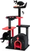 A Halloween-themed cat tree with two cats. Produktbild-Vorschau