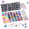 Glitzertattoo Set, Bledras Kinder Temporäre Tattoos mit 210 Produktbild-Vorschau 1