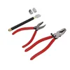 A set of glass cutting tools, including pliers and a glass cutter, laid out on a white background. Produktbild-Vorschau