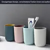 4er Set Zahnputzbecher Kunststoff 330ml matt Produktbild-Vorschau 5