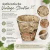 Harztopf für Orchideen – Pflanztopf in Steinoptik Vintage Produktbild-Vorschau 3