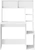 A white desk with shelves against a white background. Anteprima dell’immagine prodotto