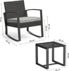 BEALIFE WR210 Rattanset 3-tlg. | Gartenset mit Grauen Produktbild-Vorschau 7