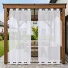 Outdoor Vorhang Wetterfest Transparent mit Ösen, Produktbild-Vorschau 1