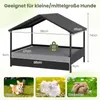 COSTWAY Lit pour chien d'extérieur, lit surélevé en rotin Voir les images du produit 3