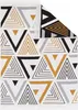 Tapiso Teppich AZTECA modern Fransen grau orange schwarz Produktbild-Vorschau 1