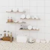 EUGAD 4er Set Wandregal Hängeregal Holz Board, Sonoma Produktbild-Vorschau 4