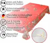 Tischdecke Wachstuch Weihnachten Rot Robust Wasserabweisend Produktbild-Vorschau 5