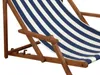 Gartenliege blau-weiß Liegestuhl Tisch Kissen Sonnenliege Produktbild-Vorschau 3