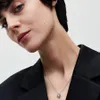 Kette Funkelndes Halo Herz von PANDORA aus 925er Silber, Produktbild-Vorschau 4
