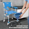 Toaletný sedák s kolieskami, Linomag®, odnímateľný toaletný Náhľad obrázku produktu 6