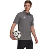 A man is holding a soccer ball and wearing an Adidas polo shirt. Podgląd zdjęcia produktu