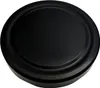 A black twist-off lid for a jar, shown from a top-down perspective against a white background. Produktbild-Vorschau