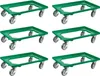 SparSet 6x Transportroller für Euroboxen 60x40cm mit Produktbild-Vorschau 1