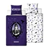 A bedding set featuring Wednesday Addams characters and motifs. Produktbild-Vorschau