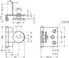 Sugatsune GH34-8CR Glastürscharnier, halb aufliegend, Chrom Produktbild-Vorschau 2