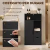 HOMCOM Mobile Bagno Slim con Cassetti, Scomparti Aperti, Anteprima dell’immagine prodotto 7