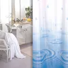 Textil Duschvorhang weiss blau Tropfen 180x200 inkl. Ringe Produktbild-Vorschau 1
