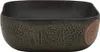A dark, rectangular ceramic sink with carved designs on the exterior. Náhled obrázku produktu