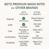 Betz 10 Stück Waschhandschuhe 16x21 cm PREMIUM 100% Produktbild-Vorschau 8