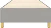vidaXL Sommier tapissier gris clair 90x190 cm tissu Voir les images du produit 4