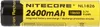 Accu Nitecore Li-Ion 3,7V type 18650 NL1826 2600 mAh Voir les images du produit 3