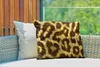 MuchoWow® Outdoor Kissen - Nahaufnahme von Leopardenmustern Produktbild-Vorschau 3