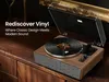 Retro-Walnuss Bluetooth-Plattenspieler Turntables mit 4 Produktbild-Vorschau 13