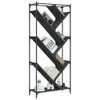 The Living Store Bücherregal Schwarz 79x30x180 cm Produktbild-Vorschau 5