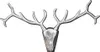 Design Wanddekoration Alu Geweih Hirsch VEADO 90cm Deko Produktbild-Vorschau 8