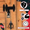 KOTARBAU® Garážová závora Garážová závora 150 mm Práškově Náhled obrázku produktu 8
