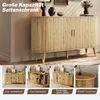 Merax Sideboard mit 2 Schiebetüren und 2 Schubladen, Produktbild-Vorschau 9
