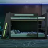 Merax Gaming Etagenbett 140x200 cm, Hochbett mit Produktbild-Vorschau 2