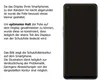 Illustration of a smartphone screen protector contour with explanatory text. Podgląd zdjęcia produktu
