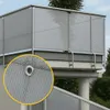 Balkon Sichtschutz Grau Licht- & Luftdurchlässig 24 Ösen Produktbild-Vorschau 1