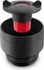A close-up studio shot of a black travel mug lid with a red insert. Anteprima dell’immagine prodotto