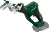 A cordless reciprocating saw with a battery pack attached, shown against a white background. Produktbild-Vorschau