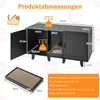 COSTWAY Szafka na kuwetę dla 2 kotów, szafka na kuwetę, Podgląd zdjęcia produktu 6