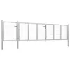 Cancello da giardino in acciaio 500×100 cm argento Anteprima dell’immagine prodotto 1