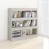 vidaXL Police na knihy / rozdělovač místností Concrete Grey Náhled obrázku produktu 5